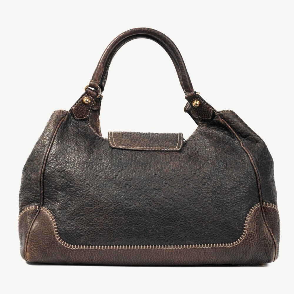 Gucci New Pelham Brown Guccissima Leather Large Shoulder Bag - Picture 4 of 13